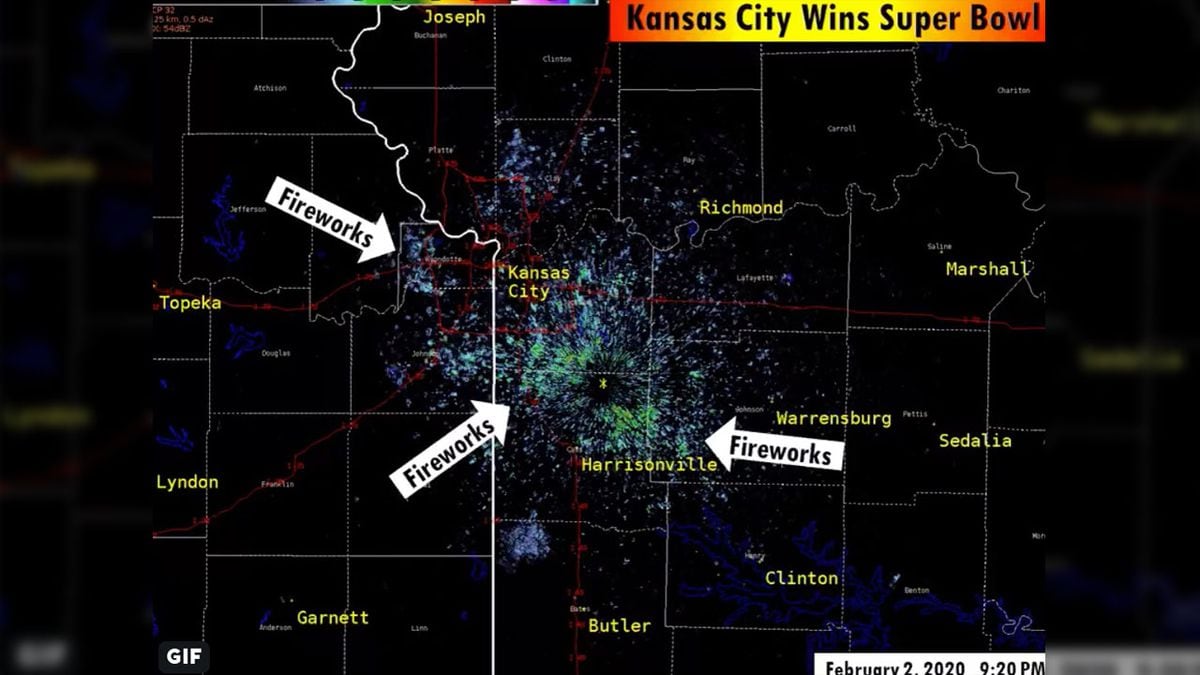 2020 Super Bowl Celebrations So Big They Re Seen On Weather Radar