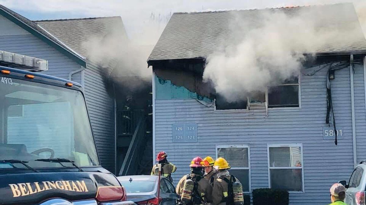 2alarm fire damages apartment in Bellingham