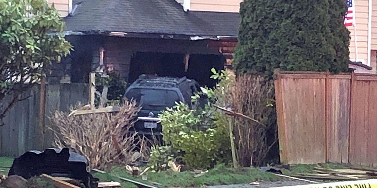 Car crash into home kills driver, sets house on fire