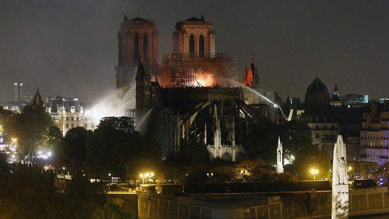 Notre Dame Cathedral gets new golden rooster weathervane