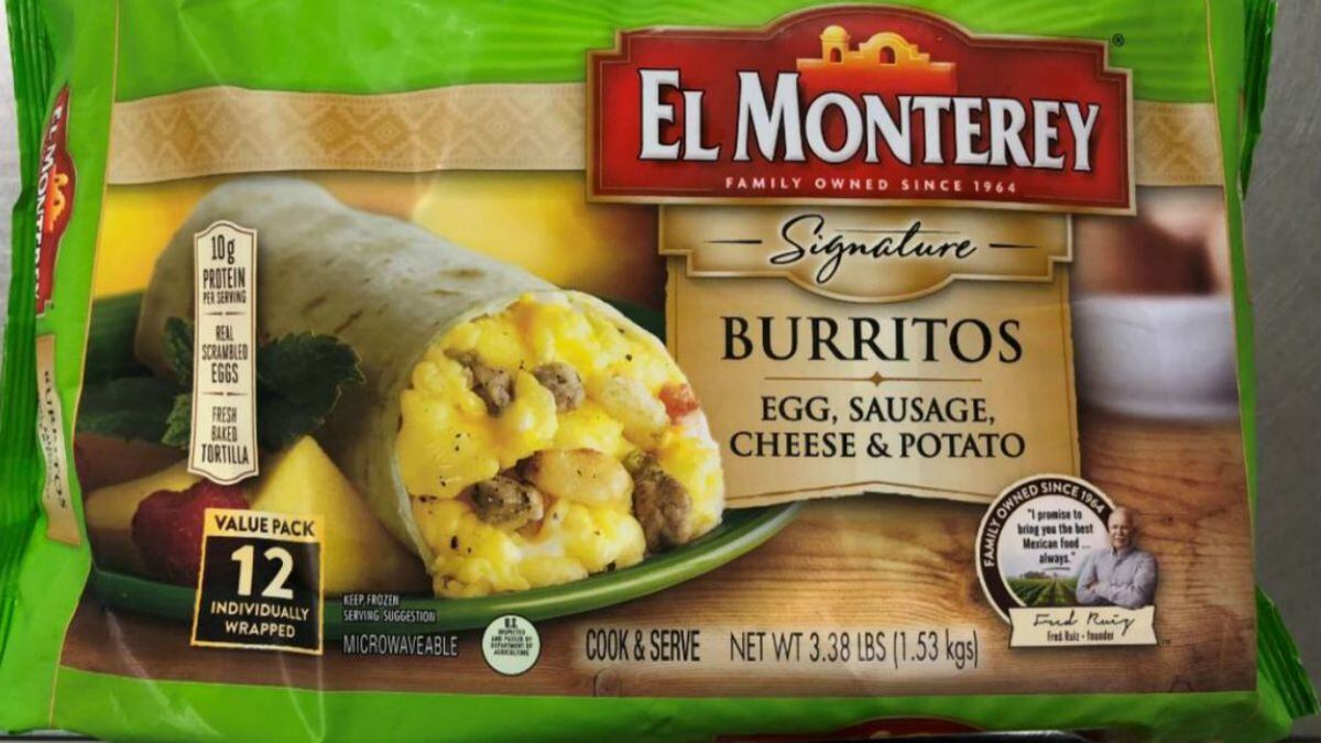 El Monterey frozen burritos being recalled after customers complain of