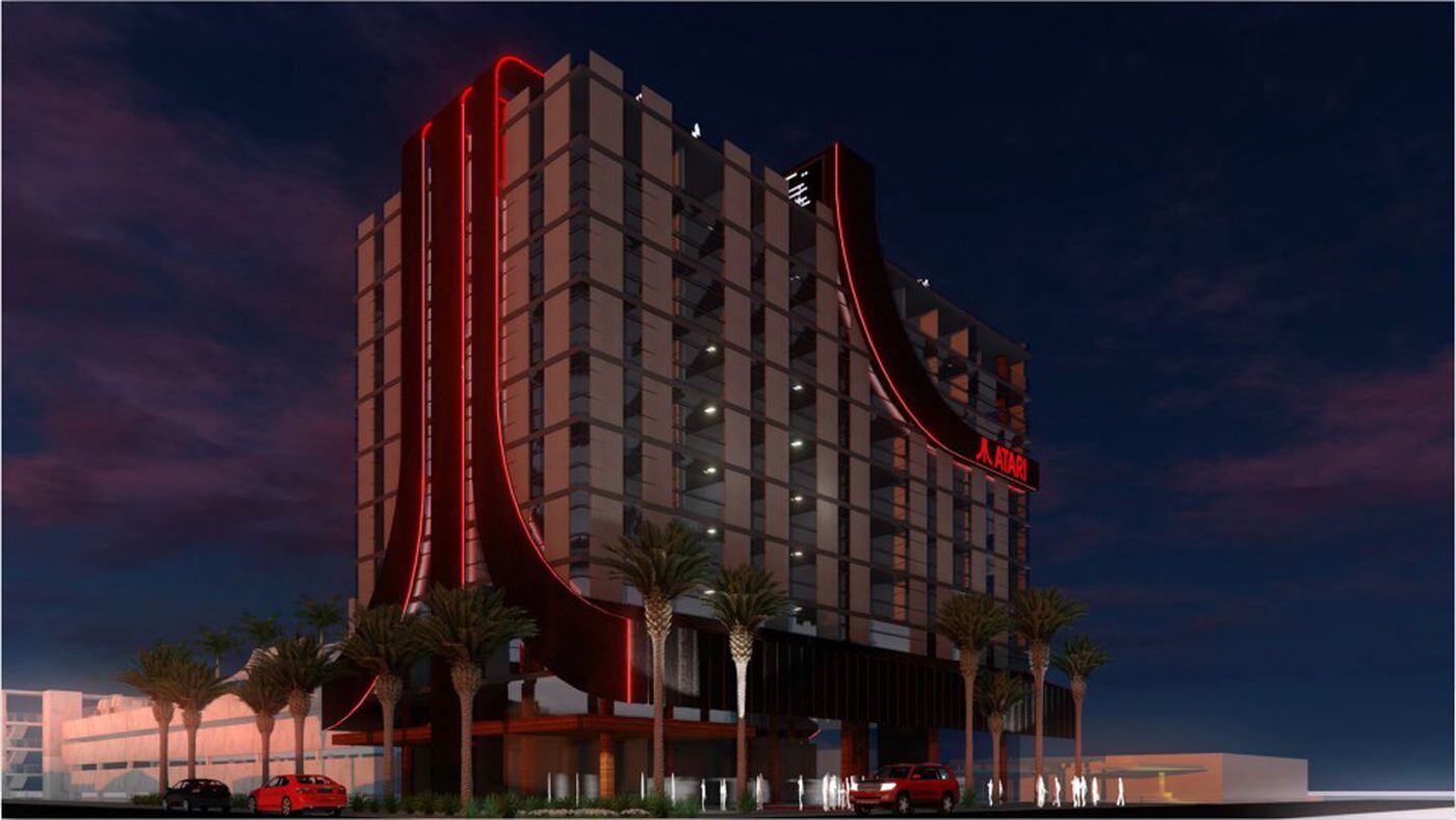 Atari building video game-themed hotels