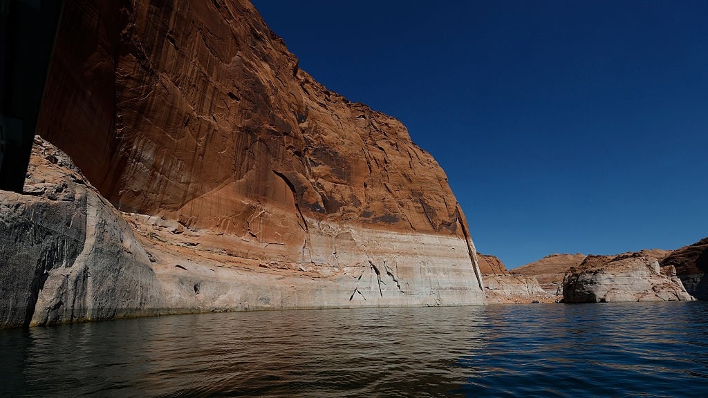 Lake Powell hits record low levels, threatening power