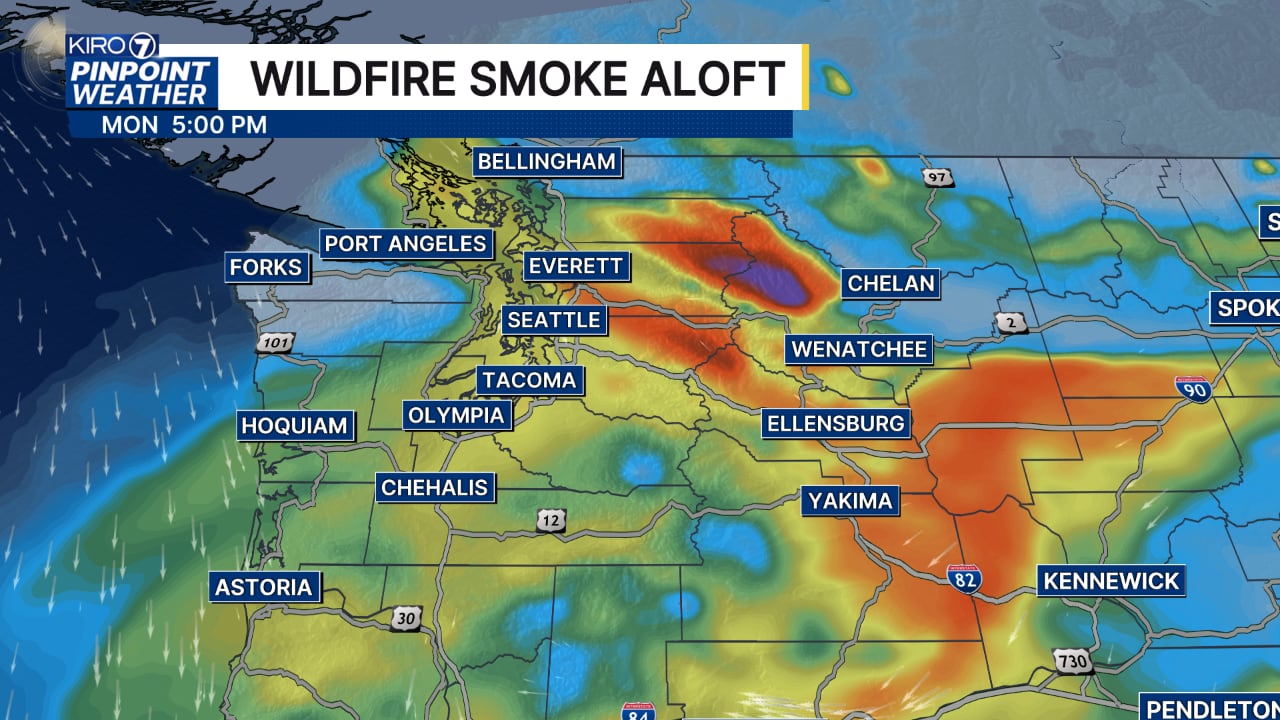 Smoke and haze increasing Monday, decreasing Tuesday as temperatures rise