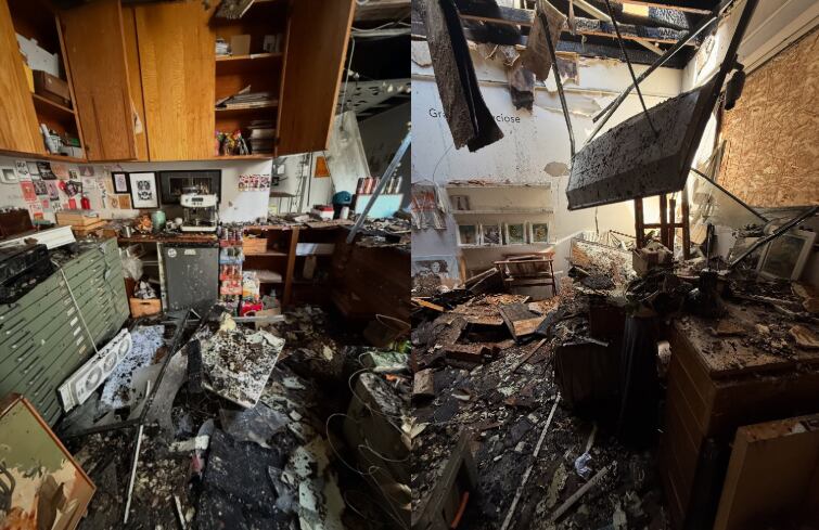 絵画  PARTY FIRE 絵画 PARTY FIRE Fire destroys Get Nice. Gallery in Seattle