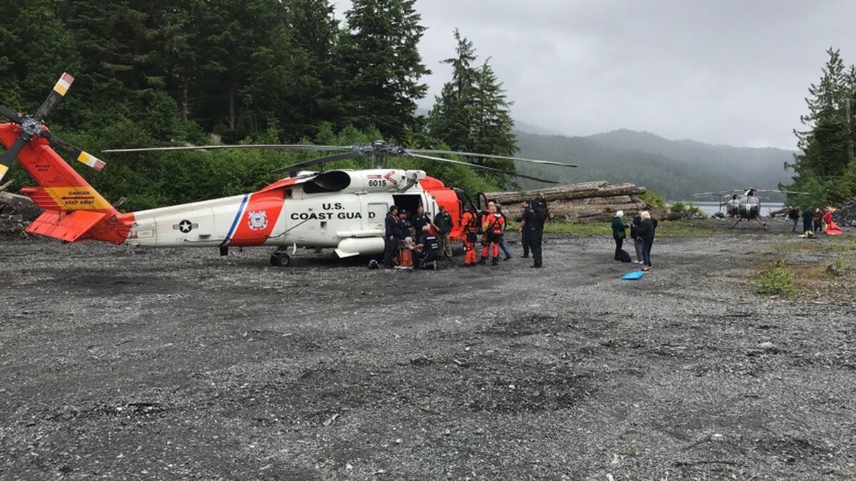 Coast Guard All 11 rescued from crashed plane in Alaska